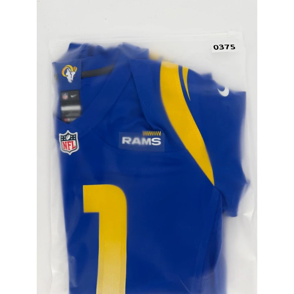 Nike Los Angeles Rams NFL On Field Jersey Blue Yellow Landolphi 11 Womens Medium